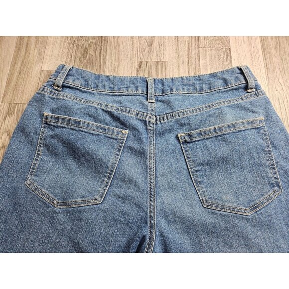 NOBO No Boundaries Juniors Size 11 Whiskered Straight Leg Denim Blue Jeans - Picture 3 of 11